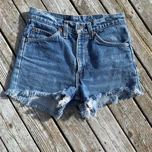 Vintage Levi's Orange Tab Cut Offs 26-27" waist